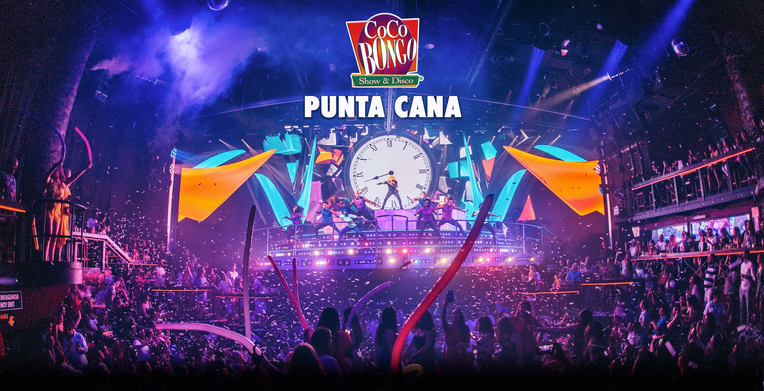 Fiesta en la discoteca Coco Bongo Punta Cana